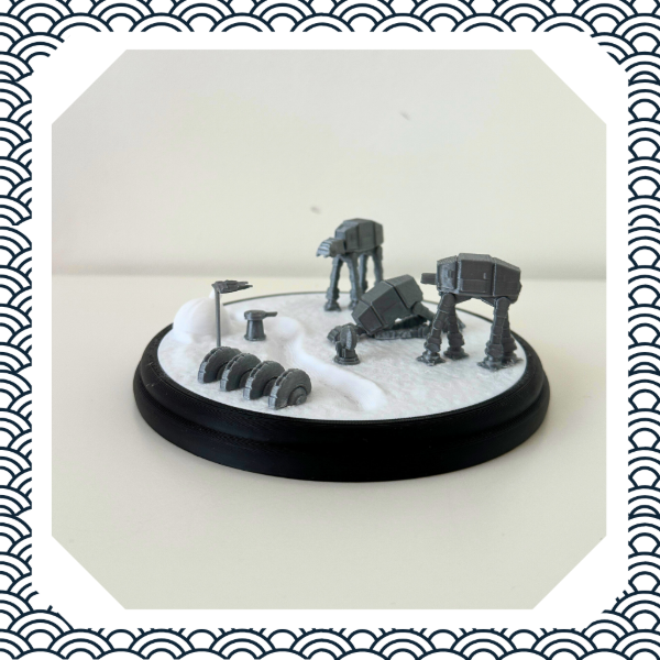 Producto - Diorama Batalla de Hoth - Escena de Nieve inspirada en Star Wars