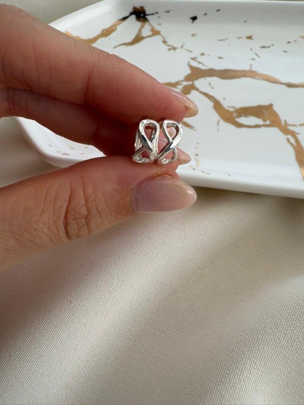 Producto - Aros Inifinitos 12mm - Plata 925