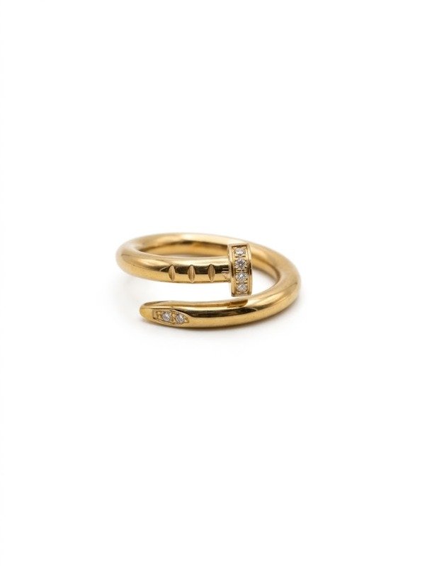 Producto - Anillo Clavo Brillo Dorado