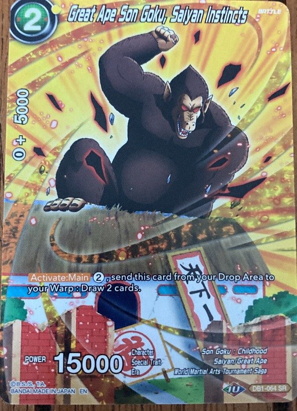 Producto - DB1-064 - Great Ape Son Goku, Saiyan Instincts - SR# - Alternative