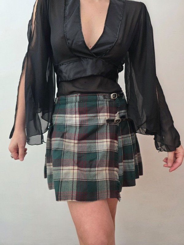 Producto - Falda Tableada Verde