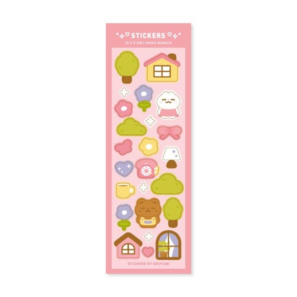 Producto - Plancha de stickers "Sweet Home"