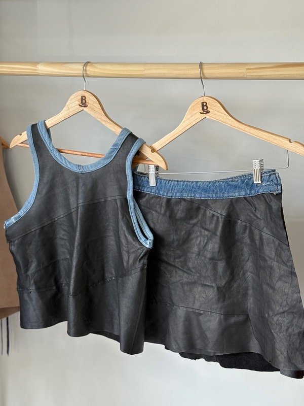 Producto - CONJUNTO DENIM Y CUERO