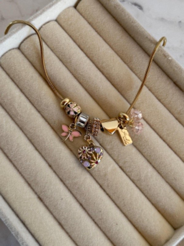 Producto - COLLAR CHARMS MOD 1 ACERO DORADO