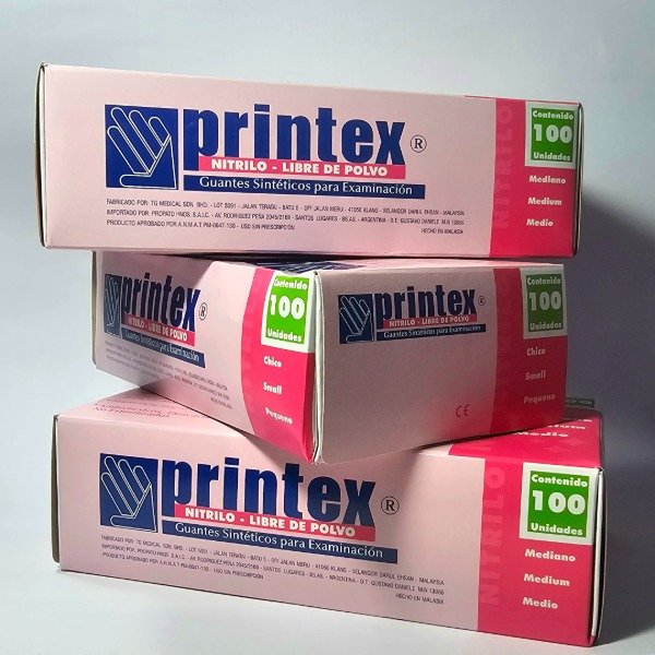 Producto - Guantes De Nitrilo  Rosa Perlado x 100u