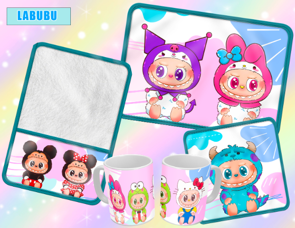 Producto - SET DE 4 ELEMENTOS LABUBU PERSONAJES