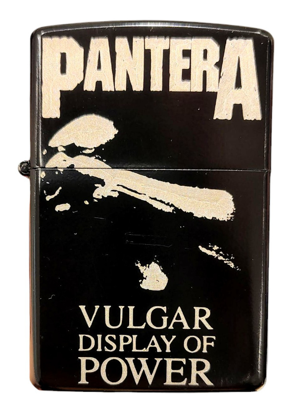 Producto - ENCENDEDOR RECARGABLE A BENCINA PANTERA VULGAR DISPLAY OF POWER