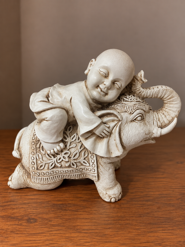 Producto - BUDA BEBÉ SOBRE ELEFANTE - 30CM
