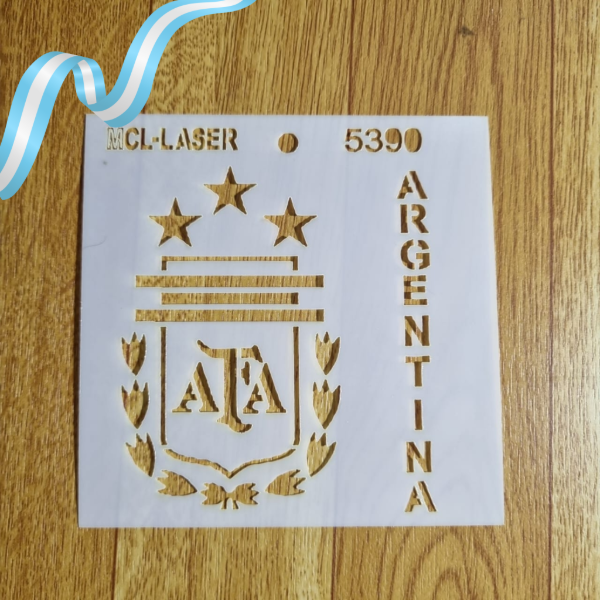Producto - St 5390 de10x10 cm Stencil Mundial 2026 Afa