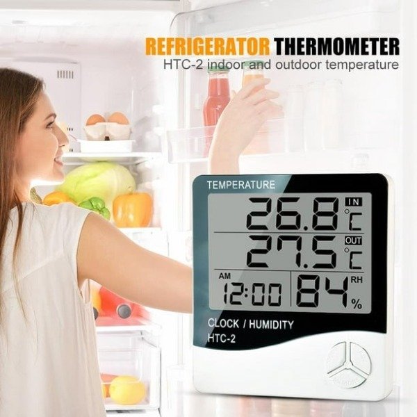 Producto - TERMOMETRO HIGRÓMETRO DIGITAL LCD HTC-2
