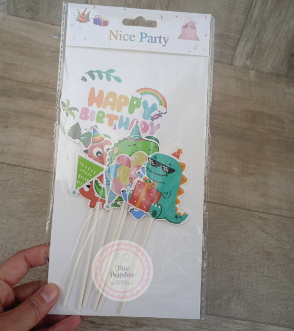 Producto - Cake Topper "Dinosaurios"