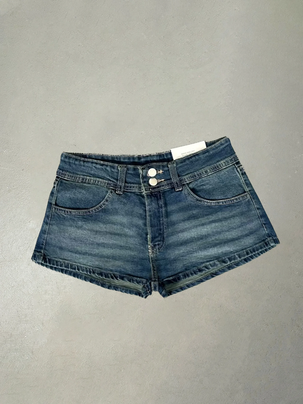 Producto - SHORT T. BAJO BUTTONS AZUL MTZ. - 0