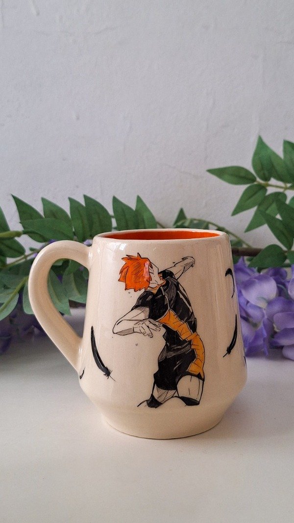 Producto - Taza Hinata Plumas - Pre Venta / A pedido