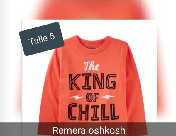 REMERA OSHKOSH MANGA LARGA TALLE 5 king