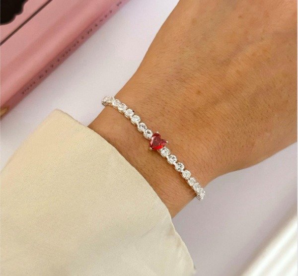 Producto - PULSERA  STRASS CORAZON