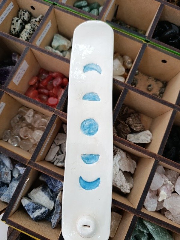 Producto - PORTA SAHUMERIO CERAMICA LUNA