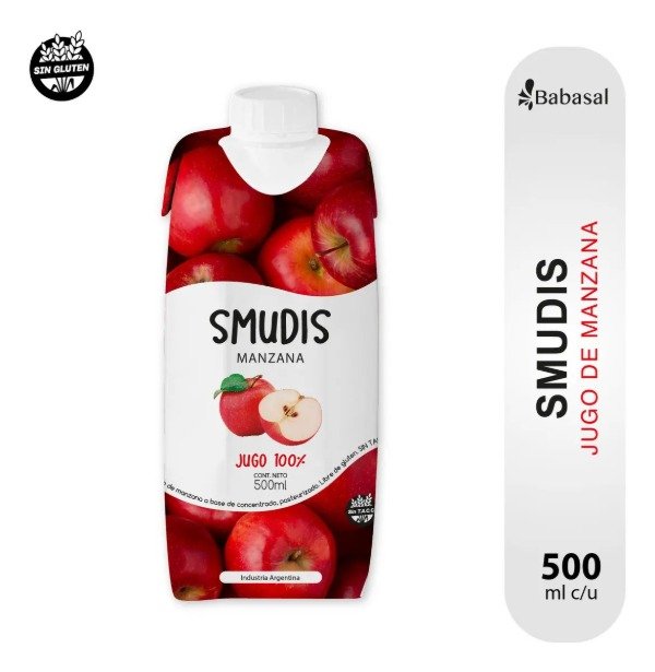 Producto - Jugo Smudis Manzana 100/ natural x 500ml - 0