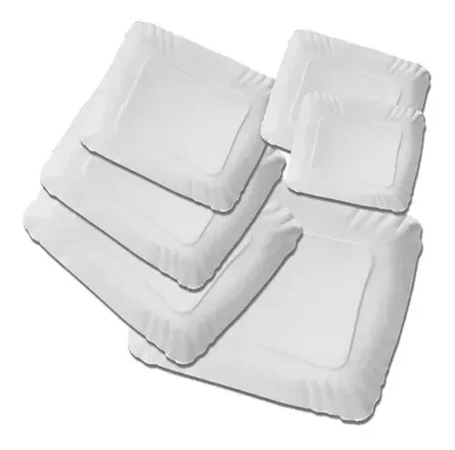 Producto - Bandejas de Cartón Descartables para Comida - Pack x 100