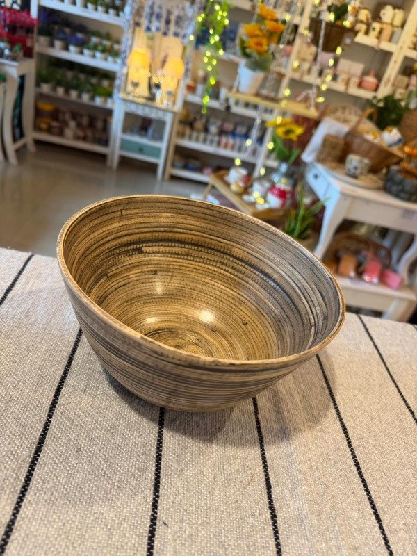 Producto - Bowl mediano Línea bamboo oscura -(Efectivo: 26.320)