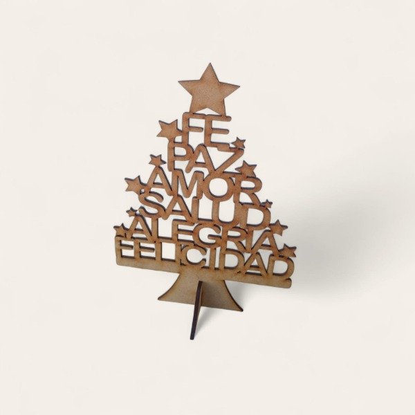 Producto - Arbolito de navidad fibrofacil palabras