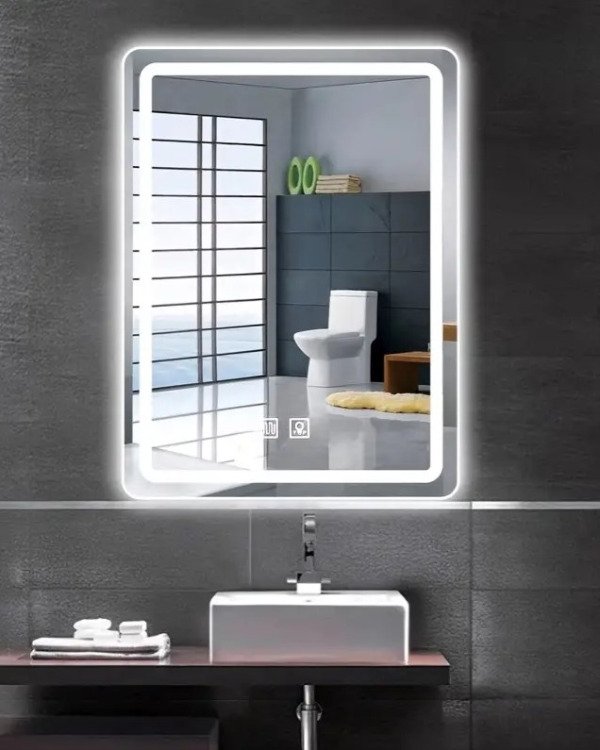 Producto - Espejo inteligente Desempañante + Luces Led 60x80cm