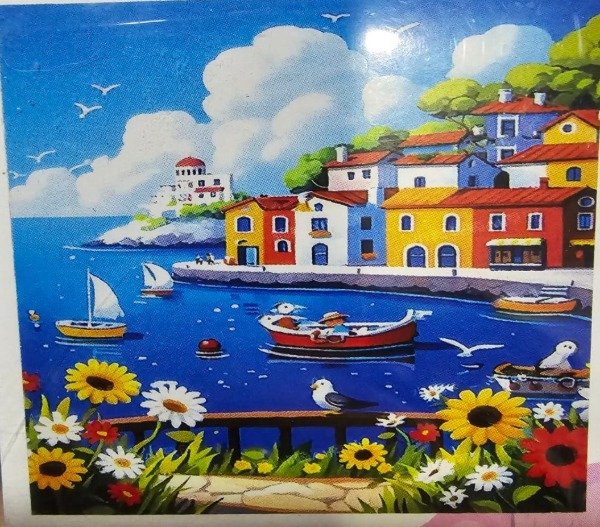 Producto - DIAMOND PAINTING 20X30 HI STONE CIUDAD COSTERA COLORES