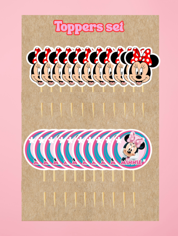 Producto - Set de toppers x 22 und minnie
