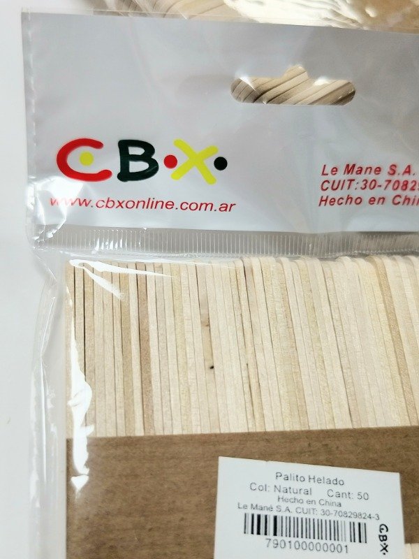 Producto - Palitos de helado cbx - 1