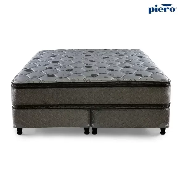 Producto - Sommier y Colchón Piero Regno Doble Pillow Top 200x160 + 2 Almohadas de Regalo - 1