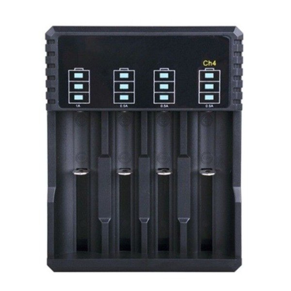 Producto - CARGADOR DE PILAS MODS-728 CUADRUPLE   NEGRO