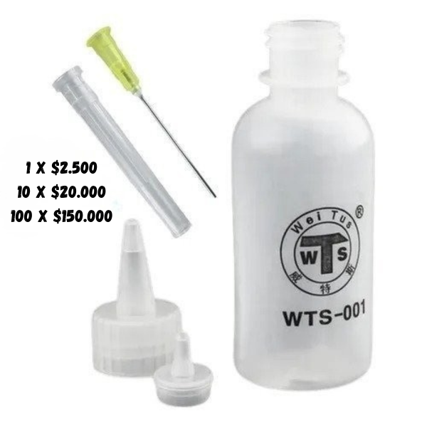 Producto - Botella Dispenser Plastica con Aguja 50ml WTS 001