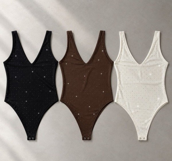 Producto - BODY EN V STRASS MICRO
