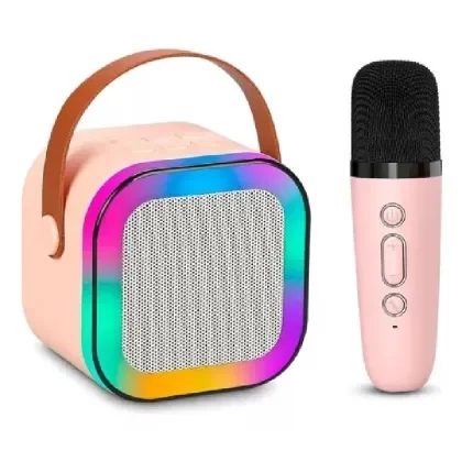 Producto - Parlante Bluetooth Portatil Led Rgb Mini Karaoke c/micrófono
