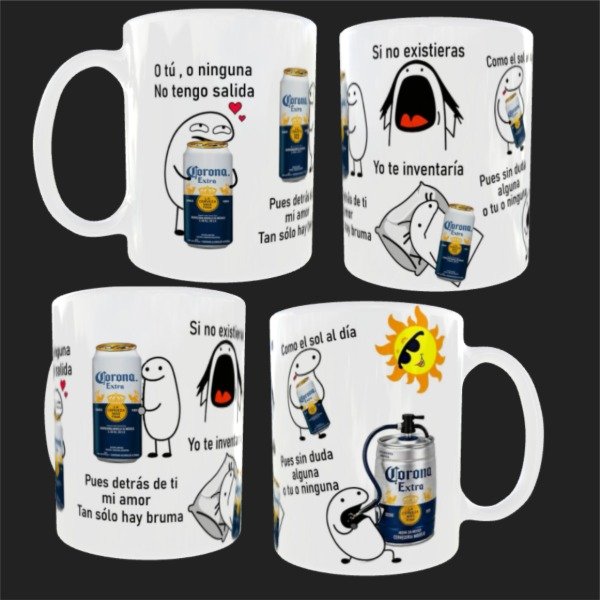 Producto - Taza ceramica o tu o ninguna cerveza corona