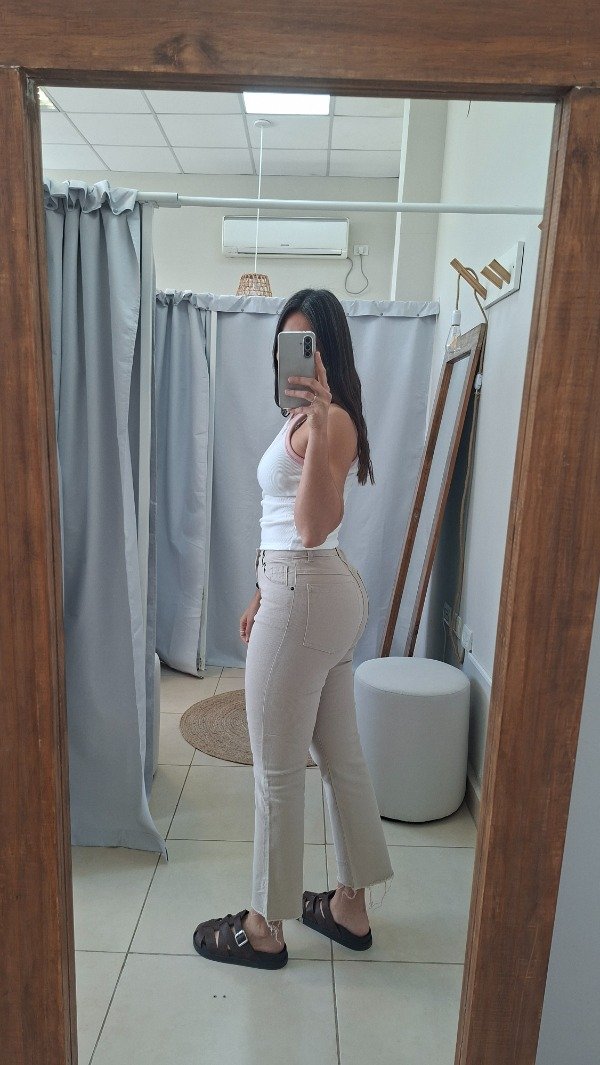 Producto - Recto cropped DONNA beige - 1