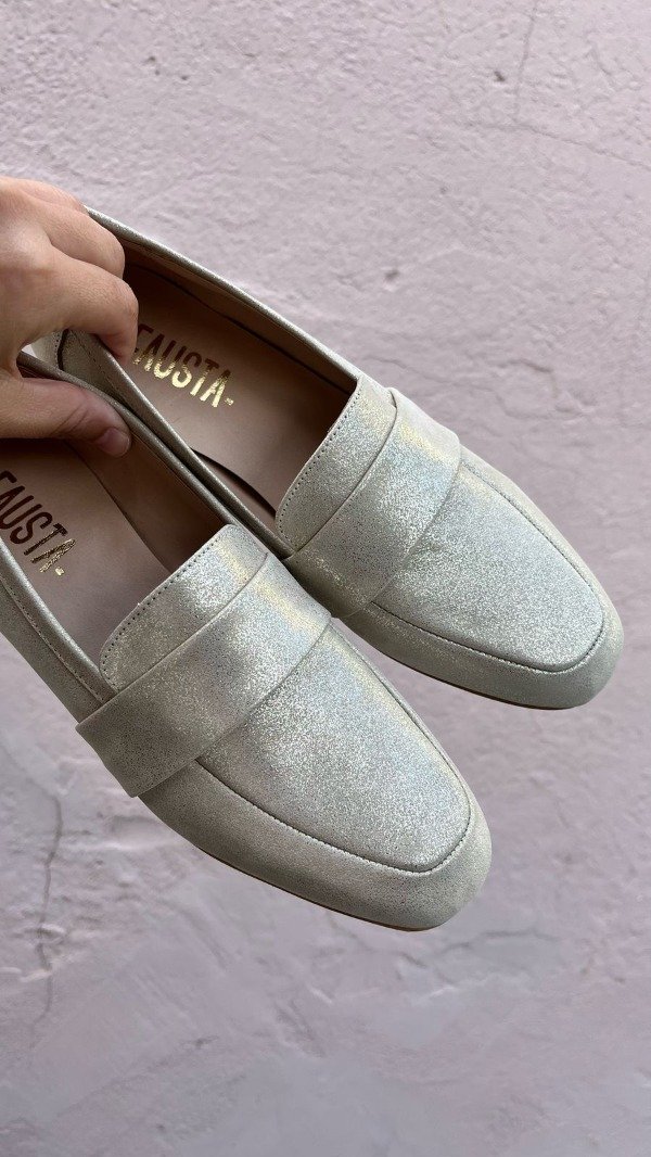 Producto - Mocasin Lia Platino