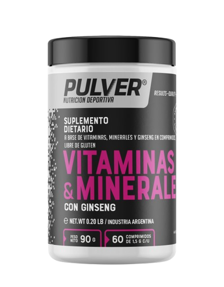 Producto - Vitaminas y minerales Pulver 90g (60 comprimidos)