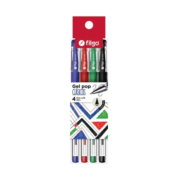 Producto - Roller Gel Pop Clasicos x 4 Filgo