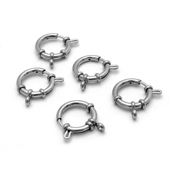 Producto - Cierres Marineros 16 mm / Acero Quirúrgico / 5 Unidades