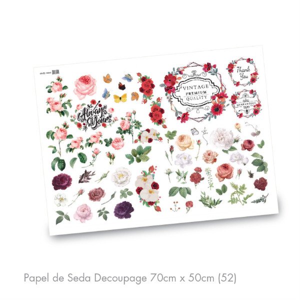 Producto - Papel de Seda Decoupage 70cm x 50cm (52)