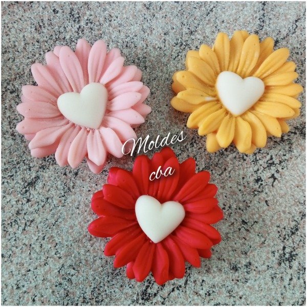 Producto - Molde margarita corazon 8cm XL - 0