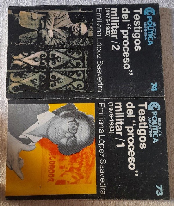 Producto - Testigos Del Proceso Militar - - Saavedra - Biblioteca Politica Ceal #73 #74