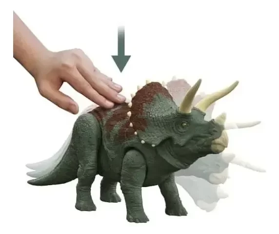 Producto - Jurassic World Dinosaurio Triceratops Ruge Y Ataca Mattel - 2
