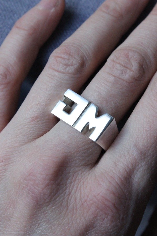 Producto - Anillo sello XL rectangular