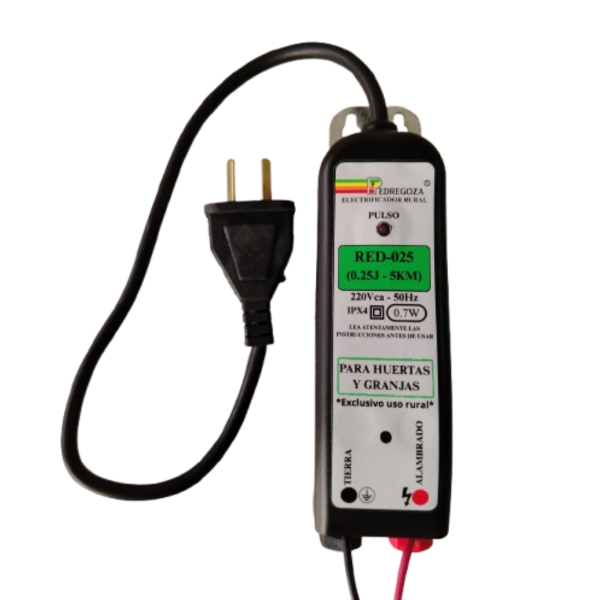 Producto - ELECTRIFICADOR RURAL 220V 5KM (0,25 JOULES) - HUERTA Y JARDINES