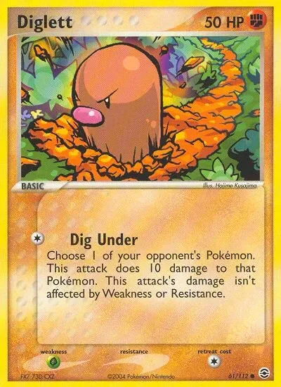 Producto - Diglett (61/112) [EX: FireRed and LeafGreen]
