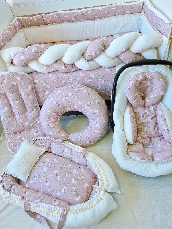 Producto - Set de 10 piezas Conejitas rosa viejo/manteca