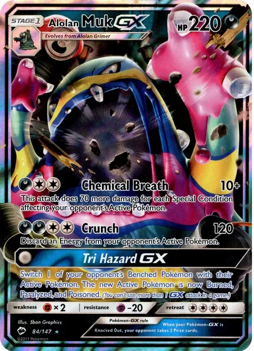 Producto - Alolan Muk GX - 84/147 - Burning Shadows - Holo