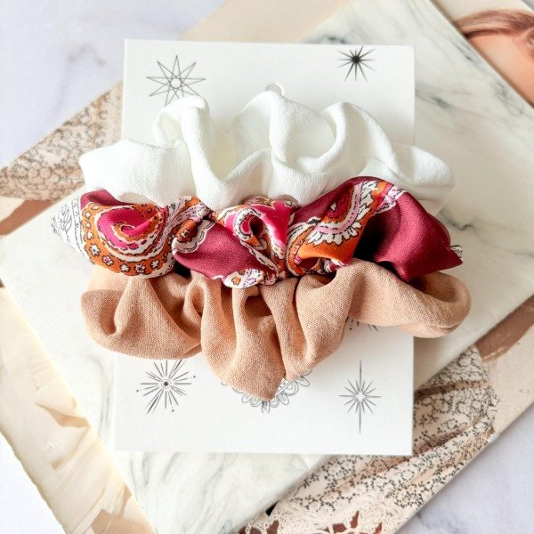 Producto - Set x 3 Scrunchies Bohemian