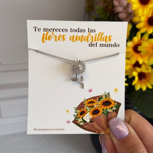 Producto - Collar: Girasol Giratorio - 4